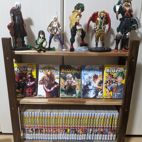 奥行15cm】狭いスペースに置ける！木製スリムラック 本棚・絵