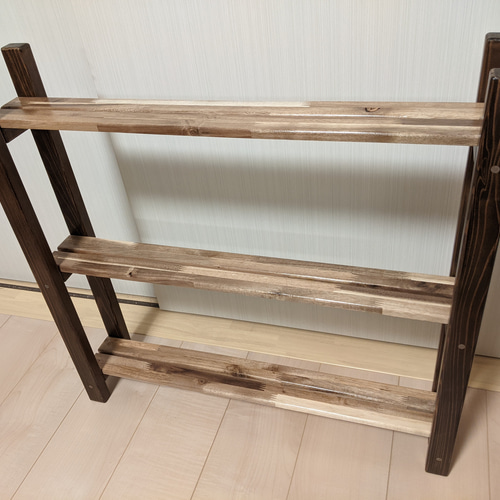 【奥行13cm】奥行狭い木製スリムラック［コミック　漫画　本棚　インテリア］ 奥行13cm】奥行狭い木製スリムラック［コミック 漫画 本棚