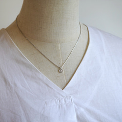 petite Lune レースネックレス　　コイン　メダル 6枚目の画像