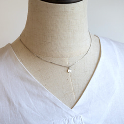 petite Lune レースネックレス　　コイン　メダル 5枚目の画像