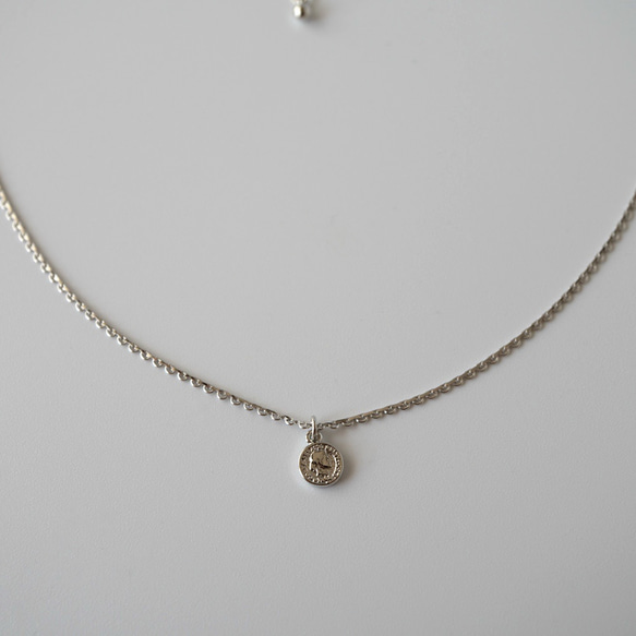 petite Lune レースネックレス　　コイン　メダル 8枚目の画像