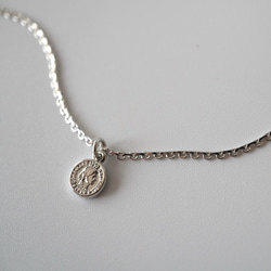 petite Lune レースネックレス　　コイン　メダル 3枚目の画像