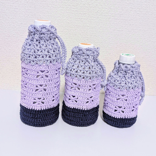 ⑧手編み☆ペットボトルカバー☆