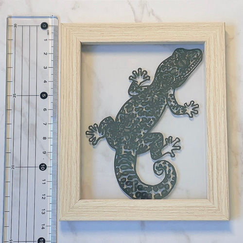 レオパードゲッコー 切り絵 切り絵 シオン 通販 19271974｜Creema