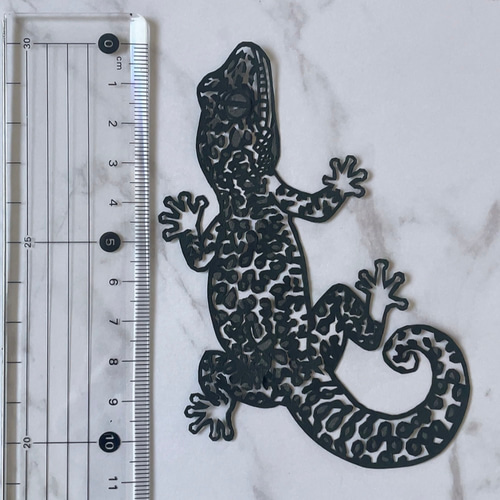 レオパードゲッコー　絵画　額縁ありなし選べます。 ボールペン画アーティスト🐸Saki | ラフドローイング