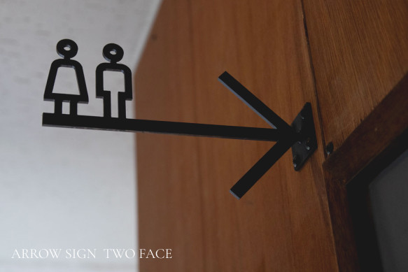 アローサイン-選べる4種類-/アイアン/矢印看板/案内看板/店舗/住宅/インテリア