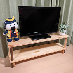 木製テレビ台 　角脚&丸支柱 91cmテレビラック　リビング インテリア　TV da4f82aa773f94dfae0145fe36acd8