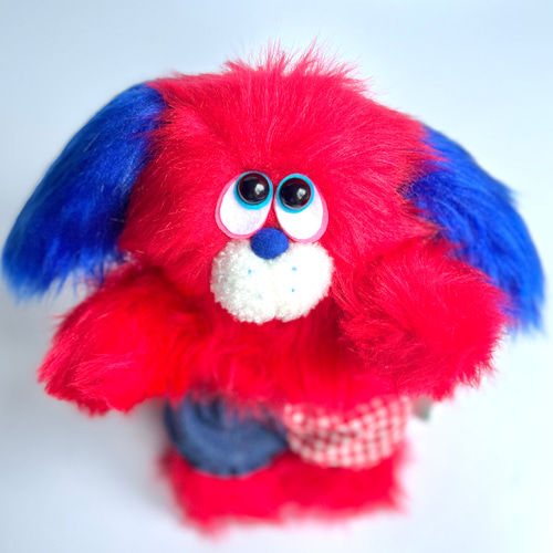 mofu-lulu いぬ Patchy（パッチー）モフモフでポップな犬のぬいぐるみ