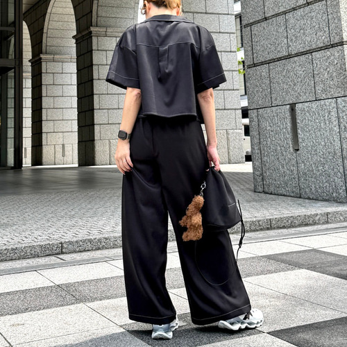★KODAK★ウーブン 半袖トップス＆パンツ セットアップ セットアップ メンズ 春 夏 春服 夏服 オープンカラーシャツ
