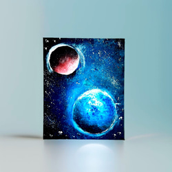 零057】絵画 宇宙 青 空 海 抽象画 原画 インテリア 絵画 零
