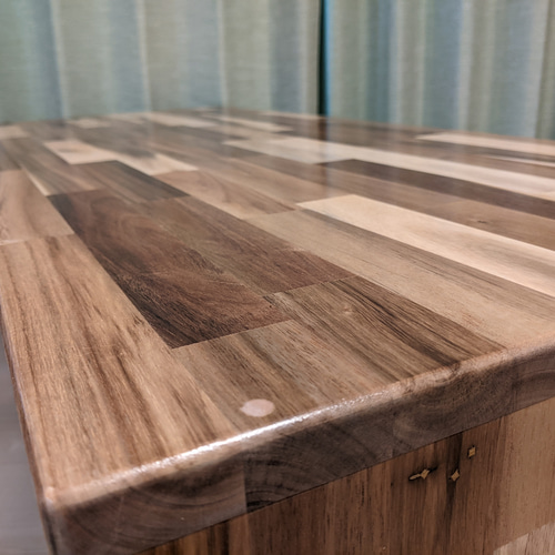 アカシア 木製 ローテーブル 約 幅113cm×奥行50cm×高さ37cm（机