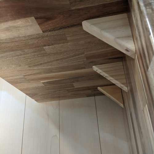 アカシアのローテーブル幅100㎝×奥行45㎝×高37㎝［机 デスク リビング