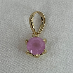 k18YG AU750 18金 天然シルキースピネル 0.73ct 18金ペンダント  