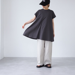 接触冷感 フレアオーバーTシャツ(半袖) 7枚目の画像