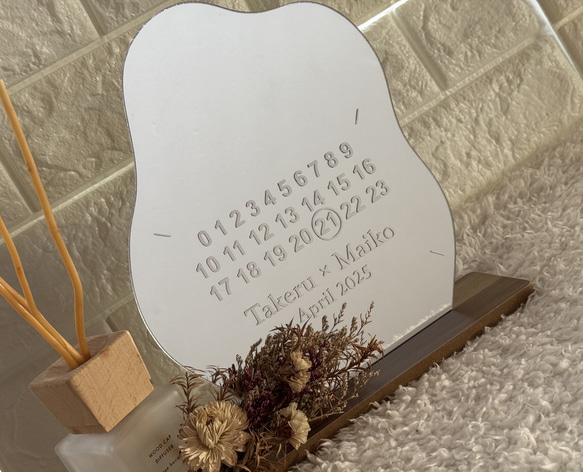 じゃじゃまる 即購入ウェルカム ウェルカムミラー ウェルカムスペース 結婚式 オーダーメイド