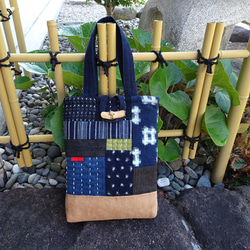 藍古布 長財布 酒袋 Wファスナー 長財布 かよさん古布 通販 19463724