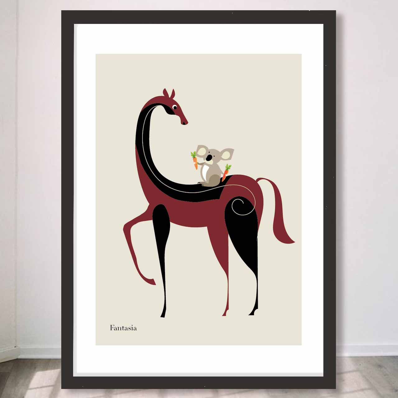 食べる〜？ コアラ　馬　　送料無料　お気に入り9600件　ポスター　アートポスター　アート/sei検索新着順 2637