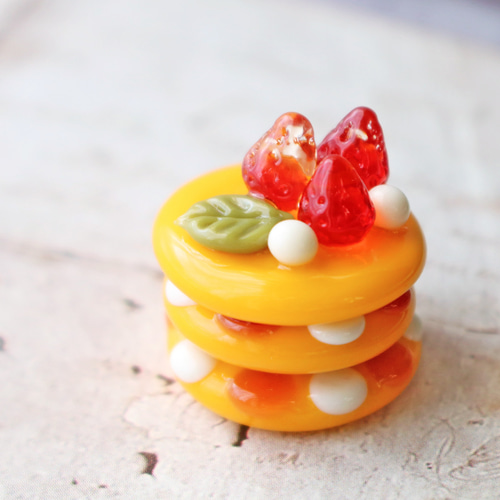 ガラスのミニチュアパンケーキ☆ガラスのミニチュア洋菓子店☆ その他