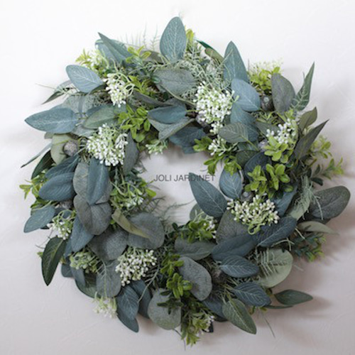 ユーカリのリース No.2 Eucurypus Wreath Ⅱ アートフラワー JOLI