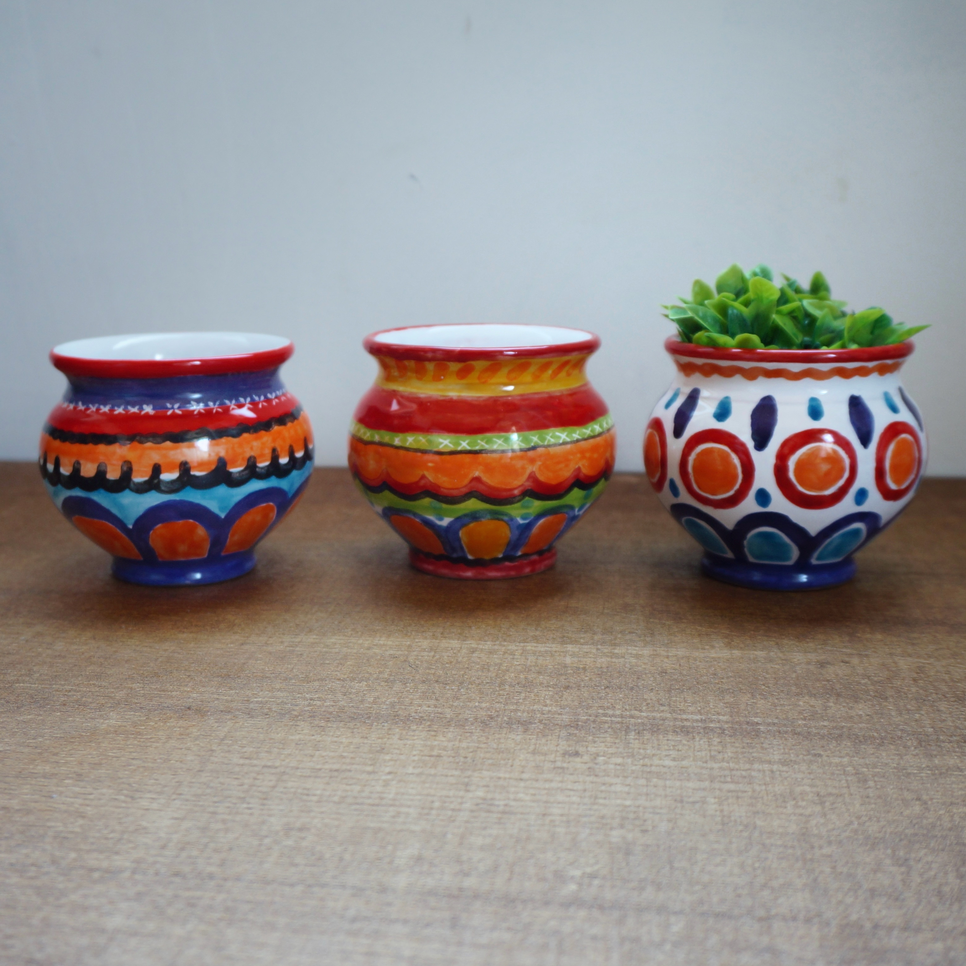 鉢カバー 8cm マヨリカ焼き シチリアnuova イタリア陶器 フラワー