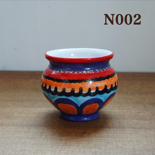 鉢カバー 8cm マヨリカ焼き シチリアnuova イタリア陶器