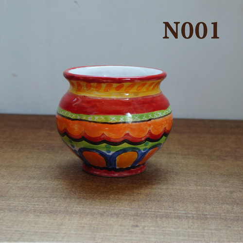 鉢カバー 8cm マヨリカ焼き シチリアnuova イタリア陶器