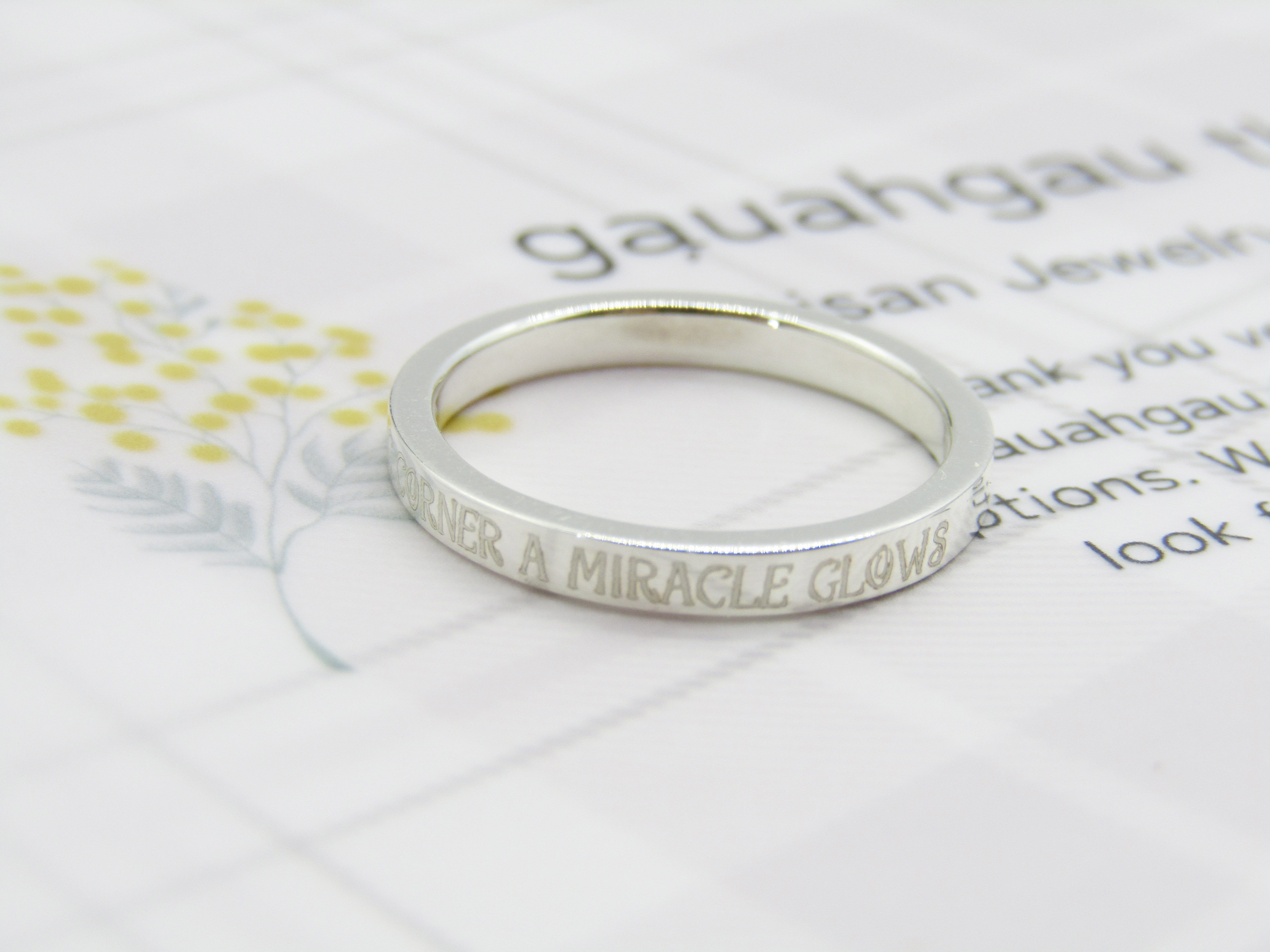 好きな言葉を刻むSilverリング⭐︎カスタムオーダー