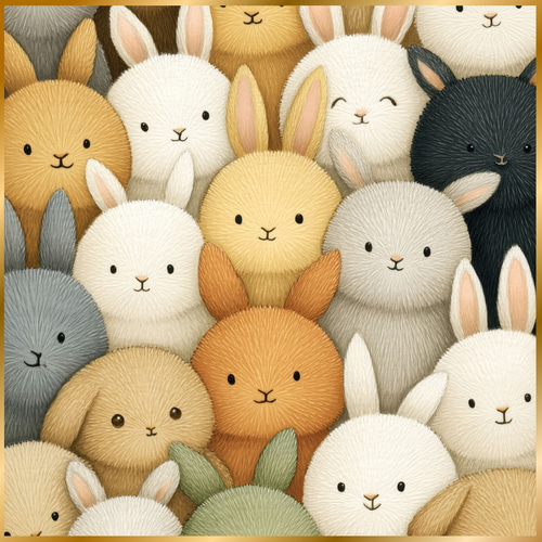 101匹のうさぎちゃん】うさぎ・ウサギ・兎・うさぎの絵・うさぎの