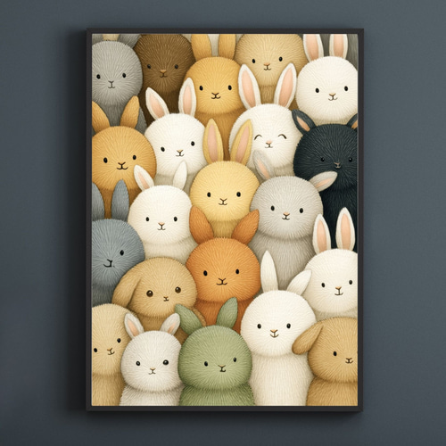 101匹のうさぎちゃん】うさぎ・ウサギ・兎・うさぎの絵・うさぎの