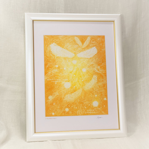 a*a様 冬の天使のそりあそび 絵画原画 そり遊び | ｜