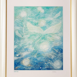抽象画『よつばのしあわせ』パステルアート 絵画 HIDEKI 通販