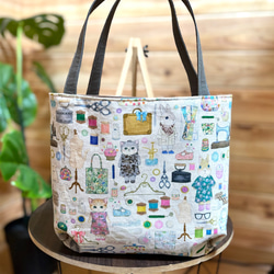 ハンドメイド トートバッグ フランシュリッペ シルエットうさぎ柄 訳あり商品です 楽天市場】ウサギ グッズ 大容量 トートバッグ 【ポイント3倍