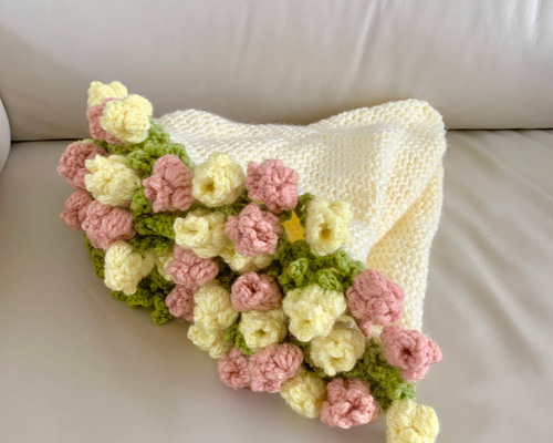 【cremil様御専用ページ】【ふんわり お花 ブランケット】カラフル 新作入荷!!】 cremil様御専用ページ】【ふんわり インテリア