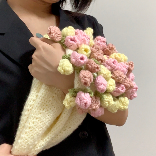 受注制作】花束ブランケット クッション・クッションカバー yu_けいと