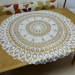 ドイリー1182❤️アンティーク調 華麗なツル薔薇ドイリー✨大判50×42cm ドイリー1180❤️フラワーモチーフつる薔薇とパンジーのドイリー