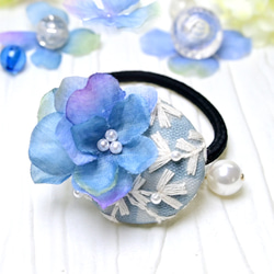 紫陽花（あじさい） ヘアゴム の人気通販｜Creema(クリーマ