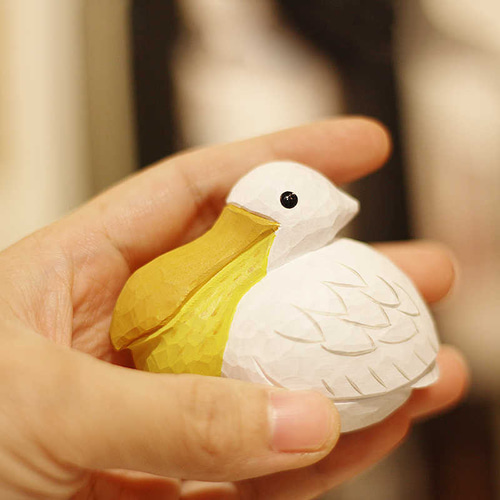 ペリカン木彫りギフト・デスクトップ置き物 その他置物 fusu 通販