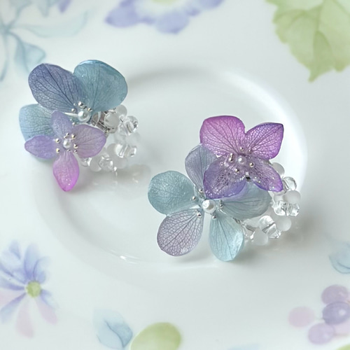 新♡紫陽花ピアス7 b4f908a320abfbbaab6a23f1dbd410