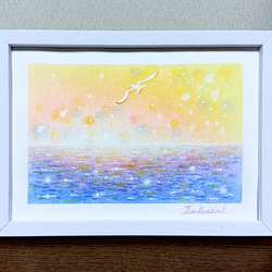 羽ばたくペガサス　絵画アート原画　パステル画 81097cfa3c3770a20158094faa12d2