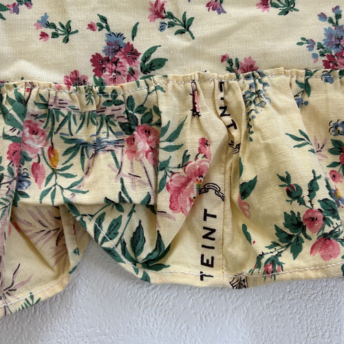 美品】フランスアンティーク 手刺繍カットワークとフリル カフェ