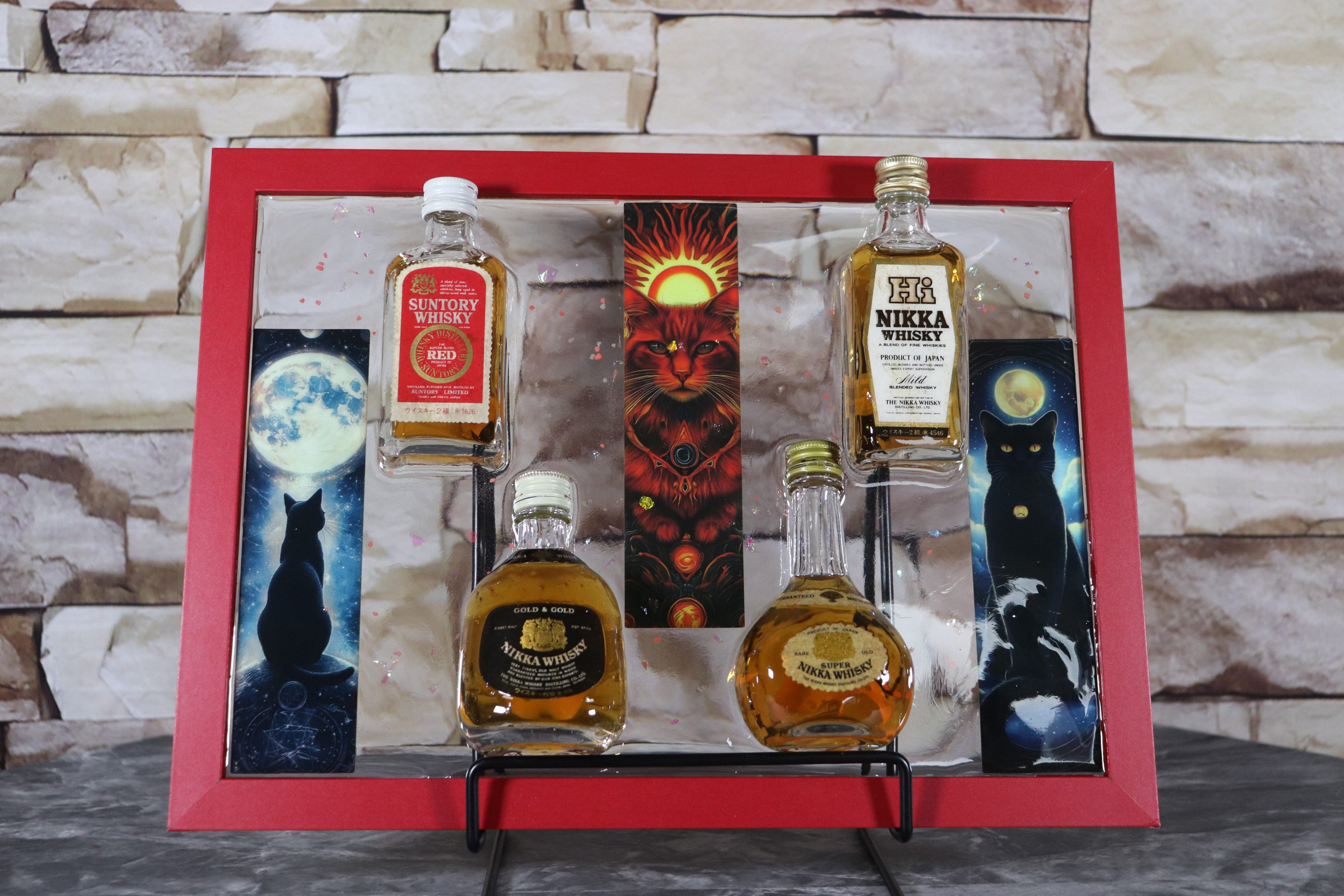 ハンドメイドインテリア レジンアート ミニチュアボトル