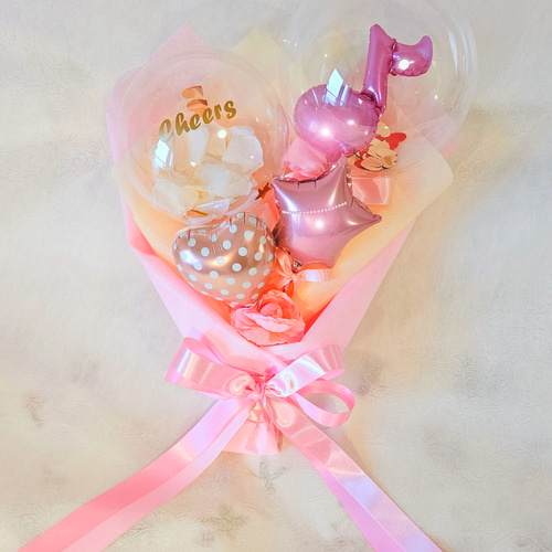 バルーンブーケ☆お好きなメッセージバルーン☆印字、英字バルーンを