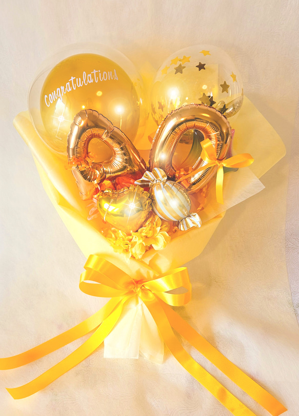 バルーンブーケ☆お好きなメッセージバルーン☆印字、英字バルーンを
