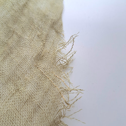 リネン100%軽やか三角ストール 7枚目の画像