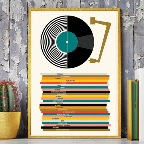 ミッドセンチュリー 音楽 ビンテージ モダン カフェ バー レストラン