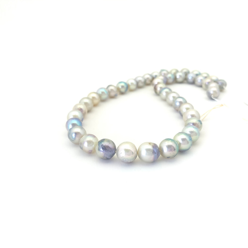 ネックレス用あこや真珠 ナチュラルカラー 連 8.5-9.0mm 約40cm 素材