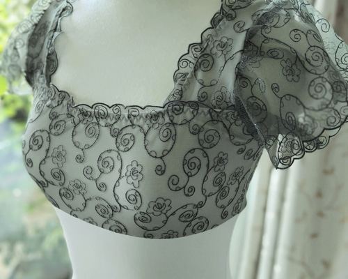 チェリーピンクのチュールレースが大人可愛いスクエアネック娘役レオタードS～M チェリーピンクのチュールレースが大人可愛いスクエアネック娘役