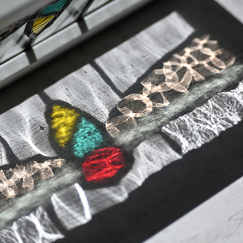 ステンドグラス　ハンドメイド　もこ ステンドグラス・ペロネコあんどん | iichi 日々の暮らしを