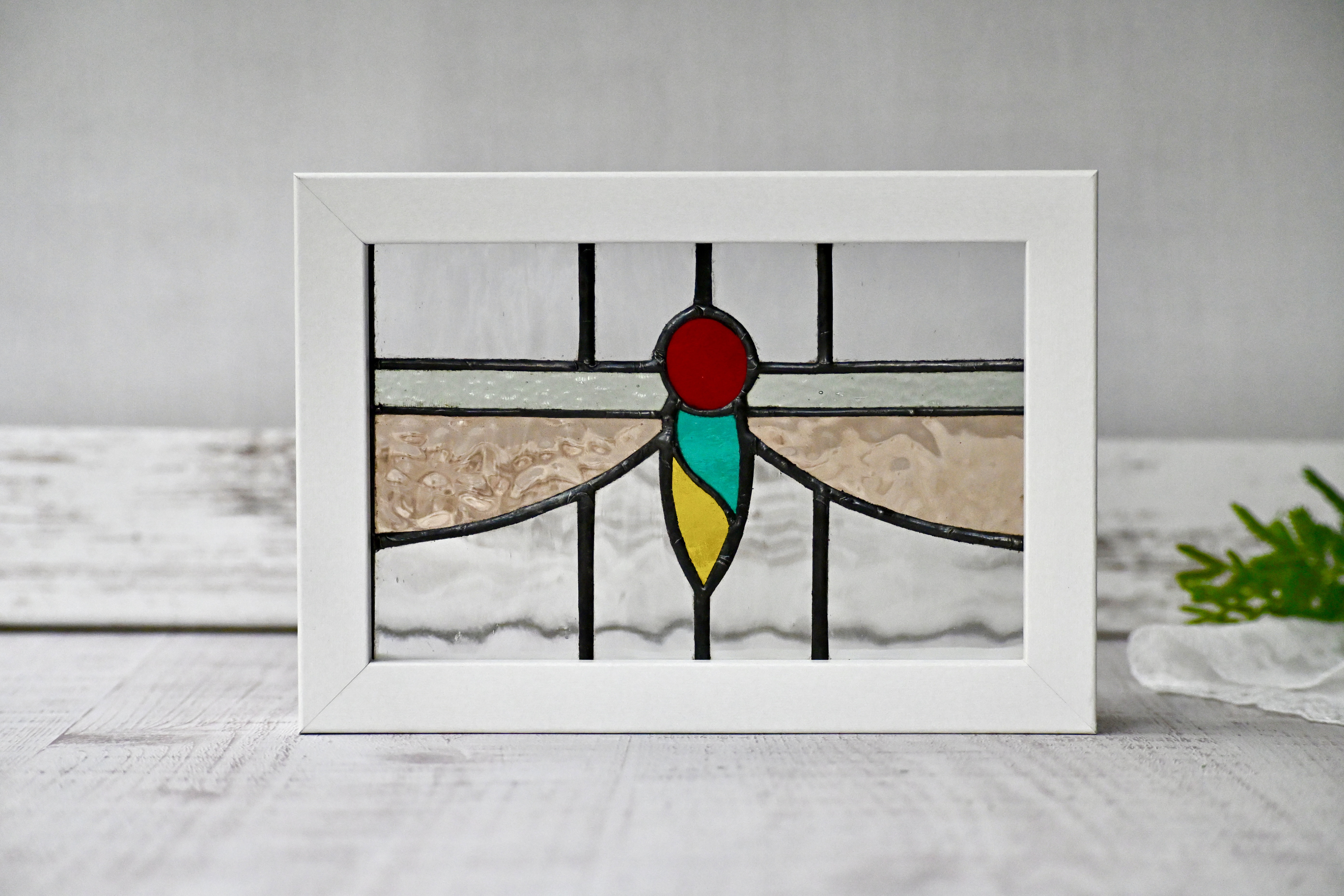 小さなステンドグラス（花瓶-2）