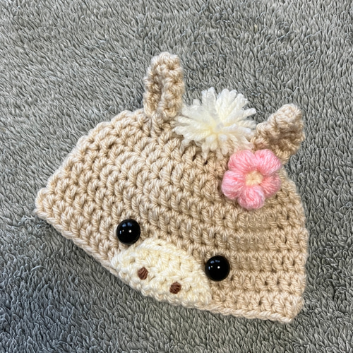 2026年午年♡馬の帽子♡新生児用帽子♡ニューボーンフォト♡干支帽子